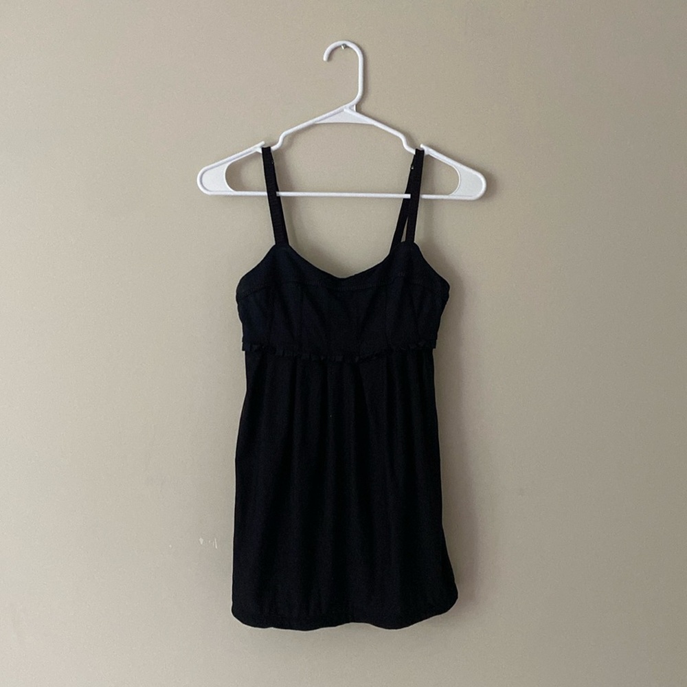 Lululemon Athletica Black Solid Exercise Workout Tank Top